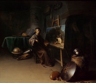 Künstler in seinem Atelier von Gerrit Dou